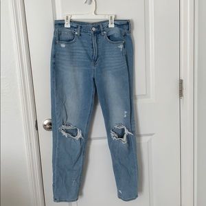 high wasted mom jeans